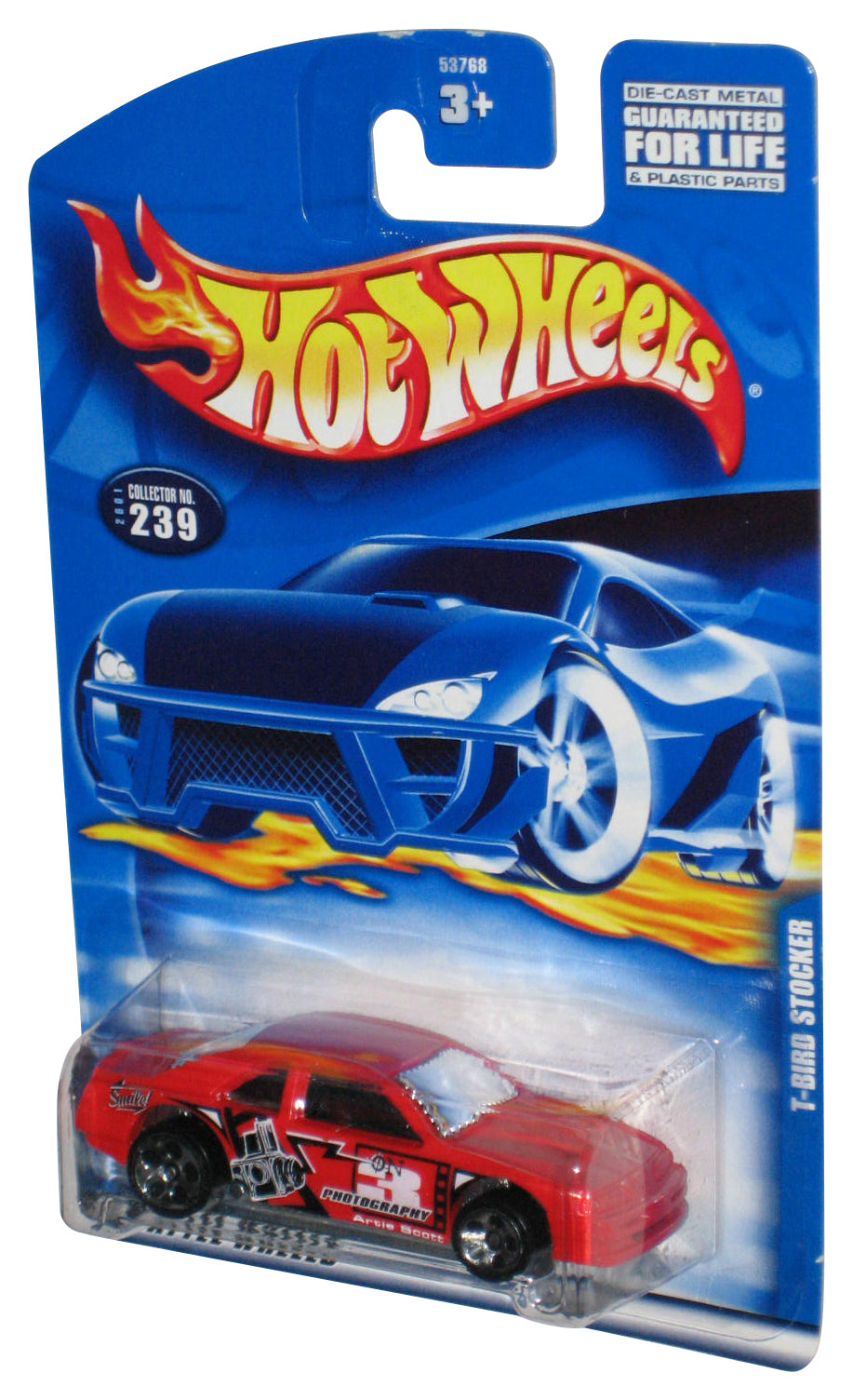 Hot Wheels T-Bird Stocker (2001) Red Collector Toy Car #239