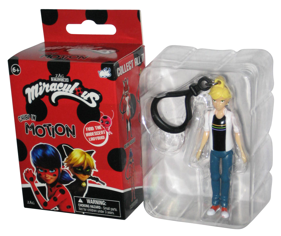 Miraculous Ladybug In Motion Bullsitoy Adrien 3-Inch Mini Figure Keychain