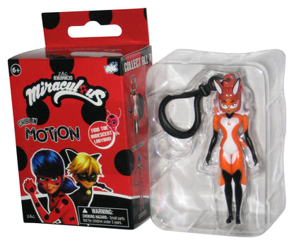Miraculous Ladybug In Motion Bullsitoy Rena Rouge 3-Inch Mini Figure Keychain