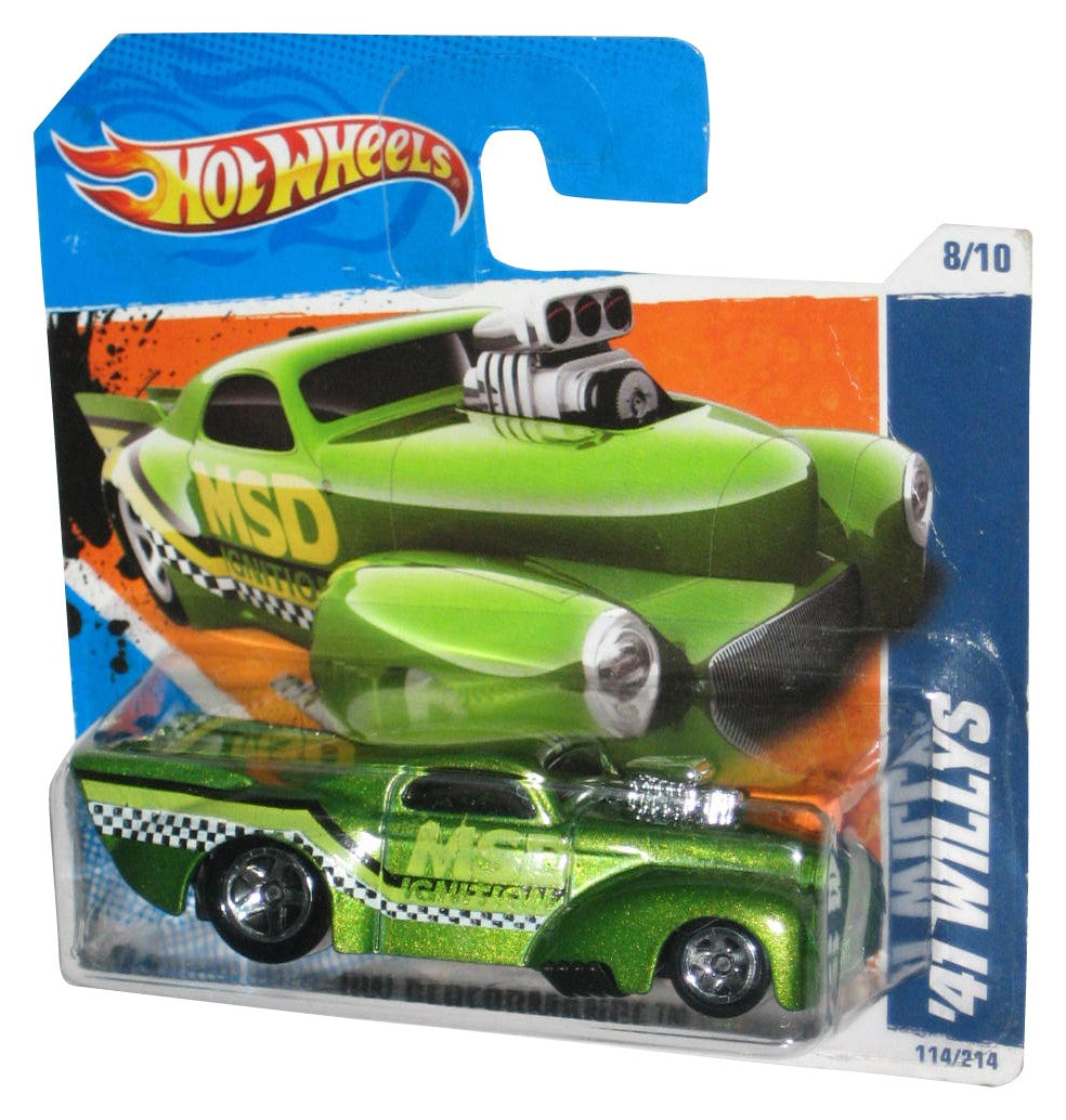 Hot Wheels HW Performance 8/10 (2010) Green '41 Willys Toy Car 106/240 - (Short Card)