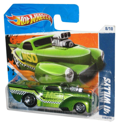 Hot Wheels HW Performance 8/10 (2010) Green '41 Willys Toy Car 106/240 - (Short Card)