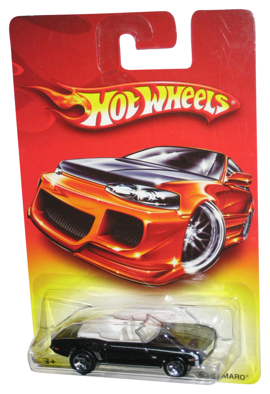 Hot Wheels '69 Camaro Convertible (2006) Mattel Black Toy Car