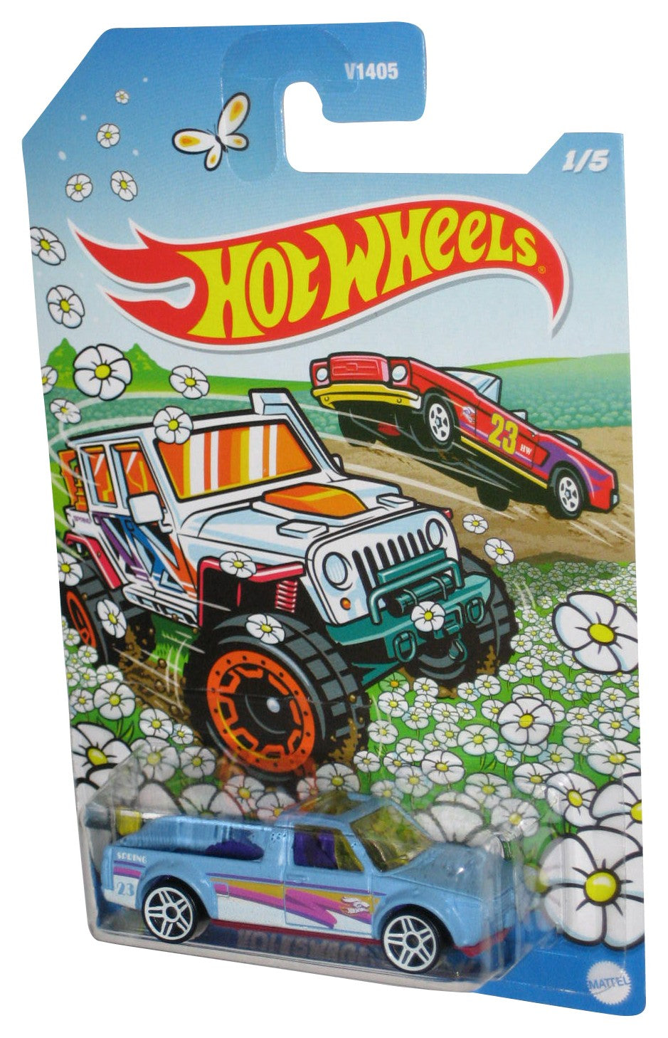 Hot Wheels Spring Edition (2021) Light Blue Volkswagen Caddy Truck Toy 1/5