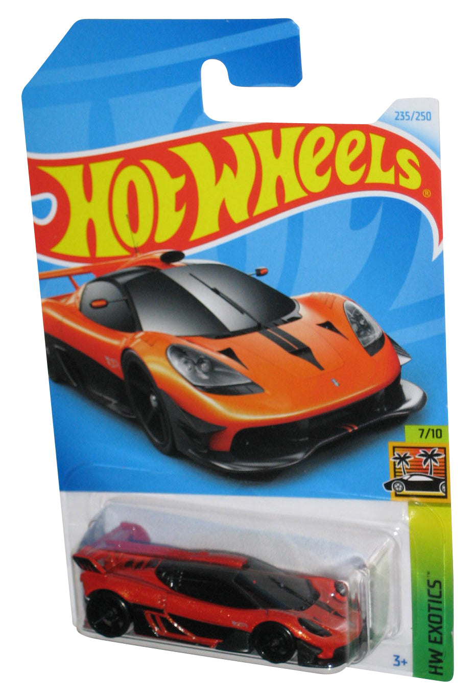Hot Wheels HW Exotics 7/10 (2021) Orange Gordon Murray Automotive T.50s Toy Car 235/250