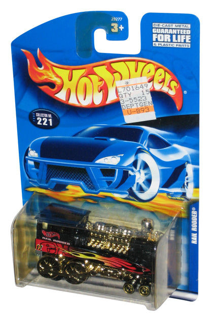 Hot Wheels Rail Rodder (2000) Mattel Black Toy Train Car #221