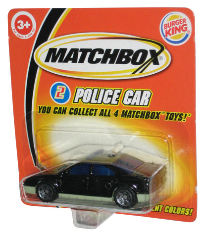 Matchbox Burger King (2004) Black Police Car Toy #2