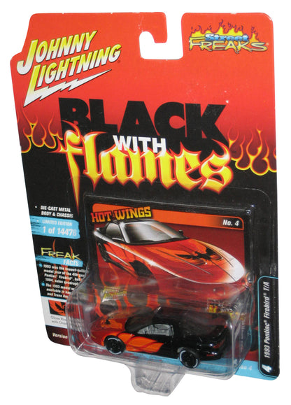 Johnny Lightning Black With Flames (2021) Black 1993 Pontiac Firebird T/A Toy Car #4