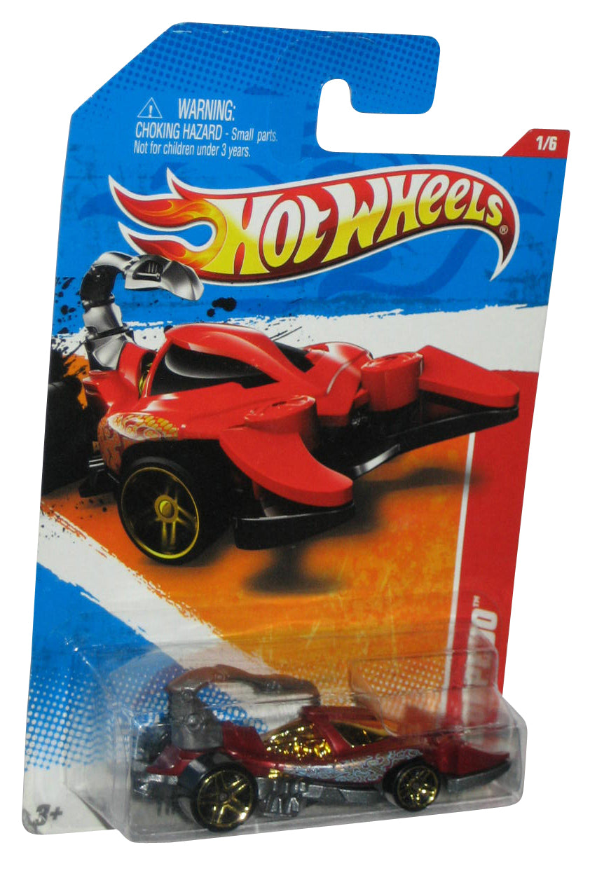 Hot Wheels Thrill Racers Cave '11 (2010) Red Scorpedo Car 205/244