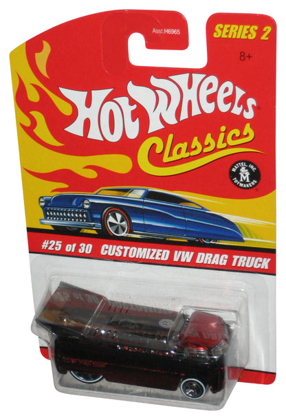 Hot Wheels Classics Series 2 (2005) Customized VW Drag Truck Red Toy #25/30