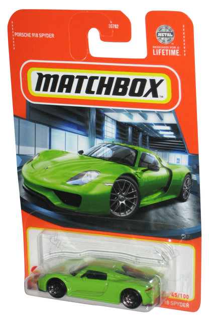 Matchbox Porsche 918 Spyder (2023) Mattel Green Toy Car 45/100