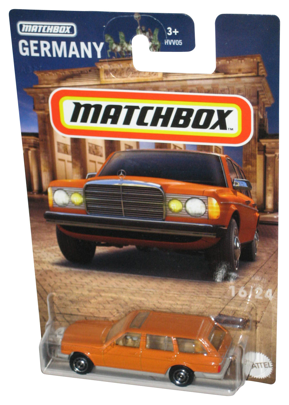 Matchbox Germany (2023) Mercedes-Benz W 123 Wagon Orange Toy Car 16/24