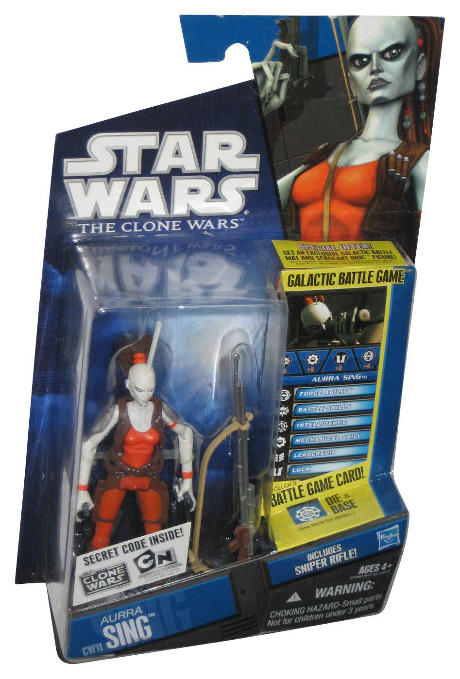 Star Wars The Clone Wars Animated (2009) Aurra Sing Action Figure CW11 - (Galactic Battle Game)