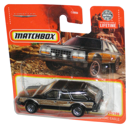 Matchbox 1980 AMC Eagle (2023) Mattel Black Toy Car 22/100 - (Short Card)