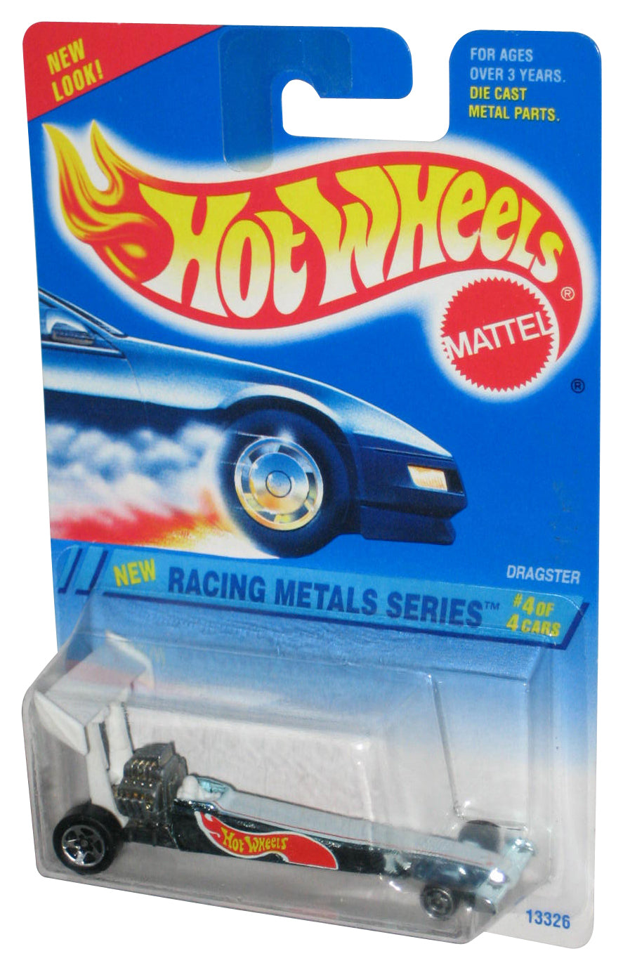 Hot Wheels Racing Metals 4/4 Dragster (1994) Mattel Silver Toy Car #340