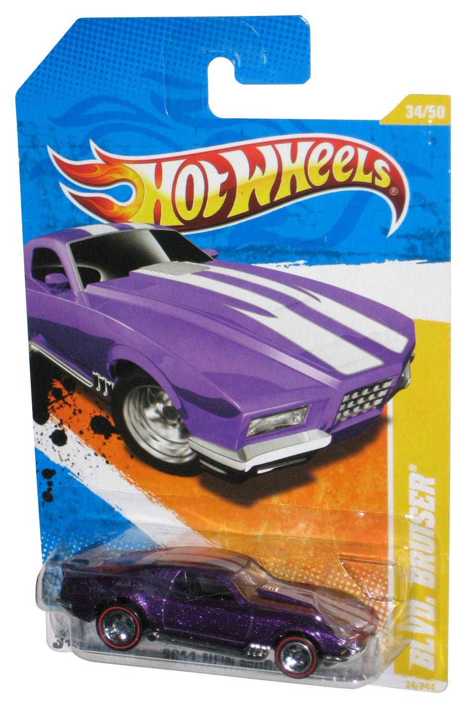 Hot Wheels 2011 New Models 34/50 Purple Blvd. Bruiser Toy Car 34/244