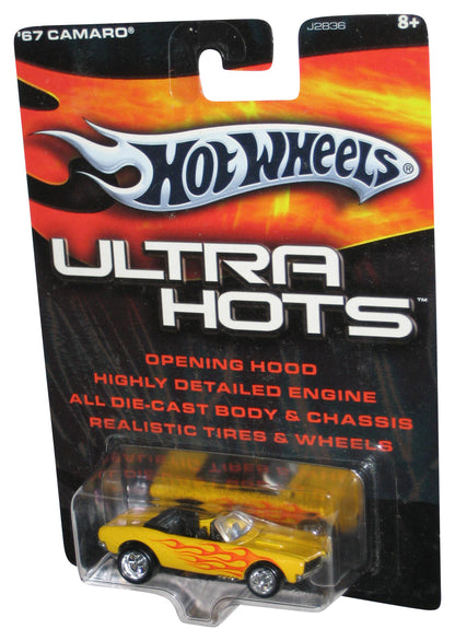 Hot Wheels Ultra Hots (2005) Yellow '67 Camaro Toy Car w/ Opening Hood