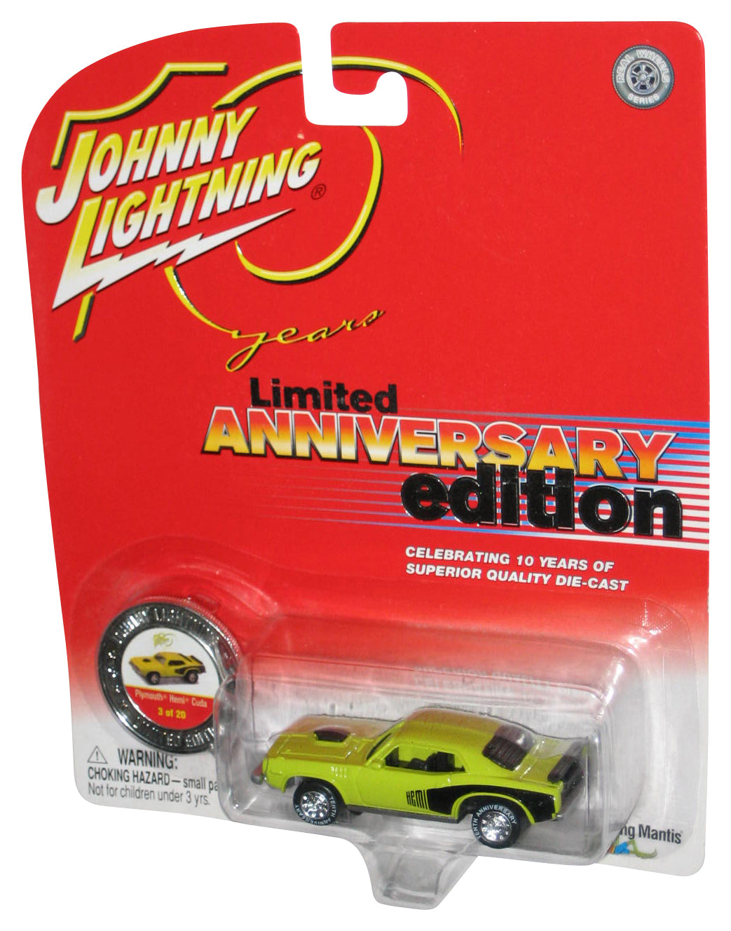 Johnny Lightning Limited Anniversary (2004) Green Plymouth Hemi Cuda Toy Car 3/20