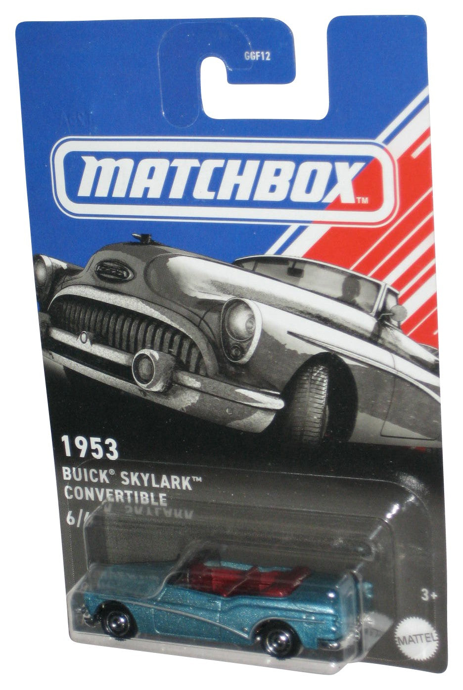 Matchbox 1953 Buick Skylark Convertible (2023) Mattel Blue Toy Car 6/6