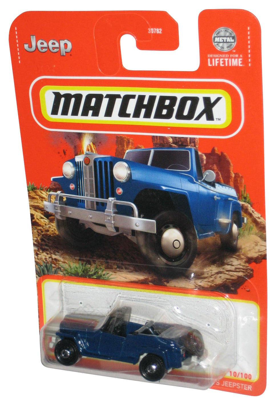 Matchbox 1948 Willys Jeepster (2023) Mattel Blue Toy Car 10/100