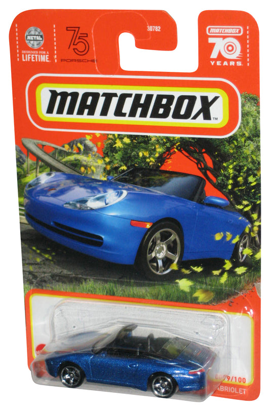 Matchbox Porsche 911 Carrera Cabriolet (2024) Blue Toy Car 79/100