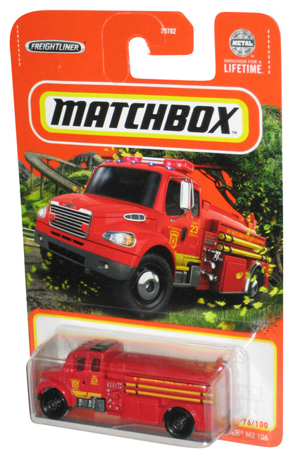 Matchbox Freightliner M2 106 (2023) Mattel Red Toy Truck 76/100