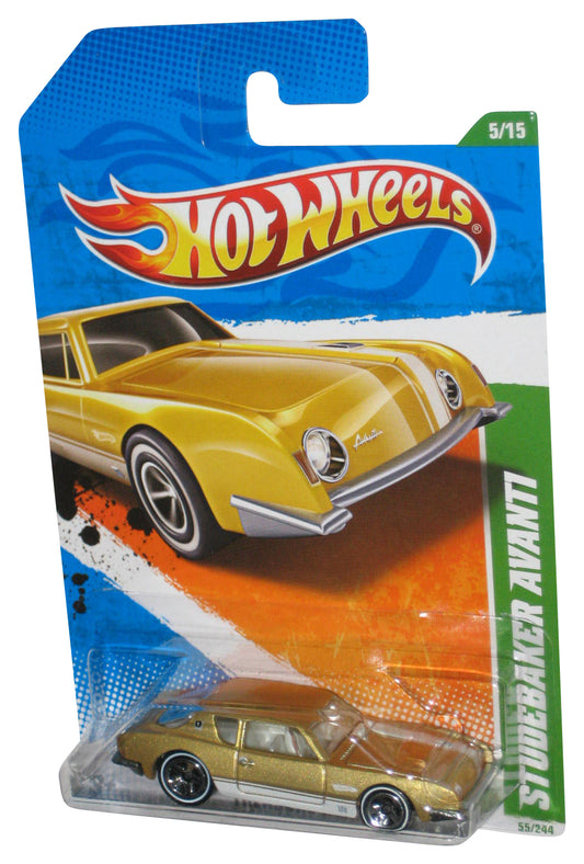 Hot Wheels Treasure Hunts 5/15 (2010) Gold Studebaker Avanti Car 55/244