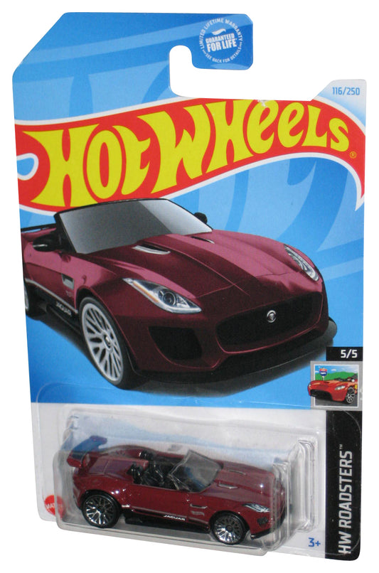 Hot Wheels HW Roadsters 5/5 (2021) Red '15 Jaguar F-Type Project 7 Car 116/250