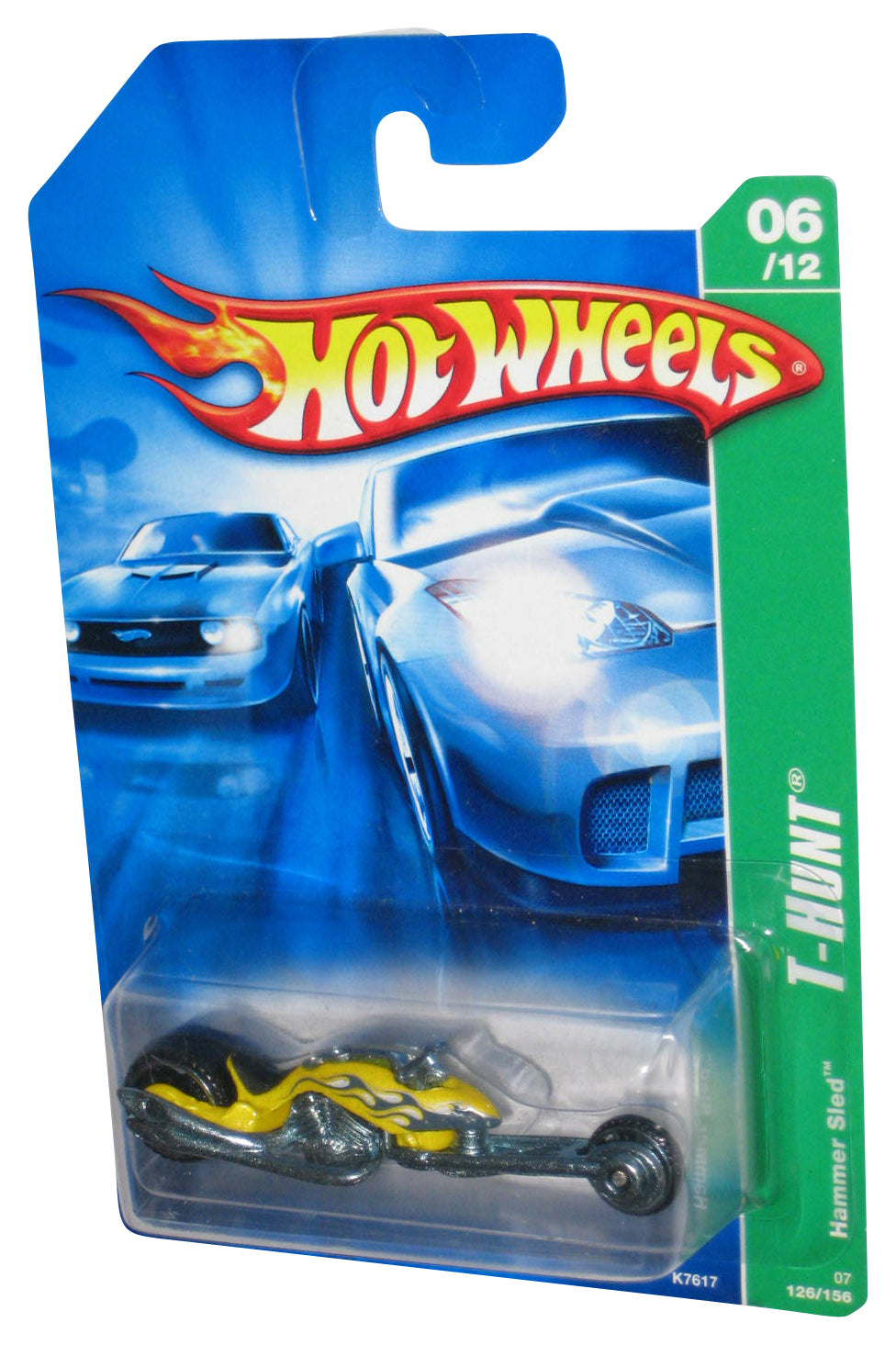 Hot Wheels T-Hunt 06/12 (2007) Yellow Hammer Sled Toy Bike 126/156