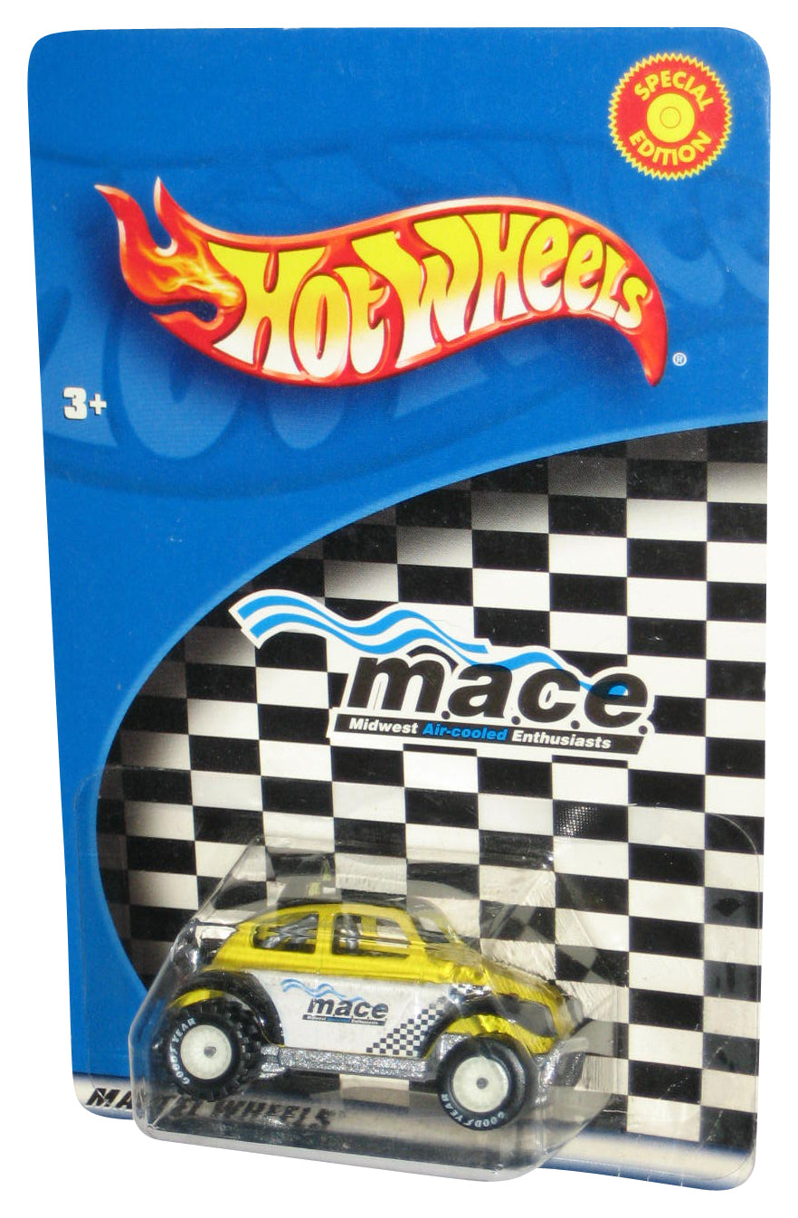 Hot Wheels Mace (2002) Mattel Yellow & White Special Edition Toy Car