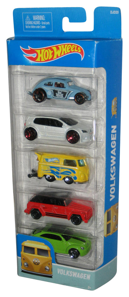 Hot Wheels Volkswagen (2015) Hot Wheels Toy Car 5-Pack - (Minor Shelf Wear)
