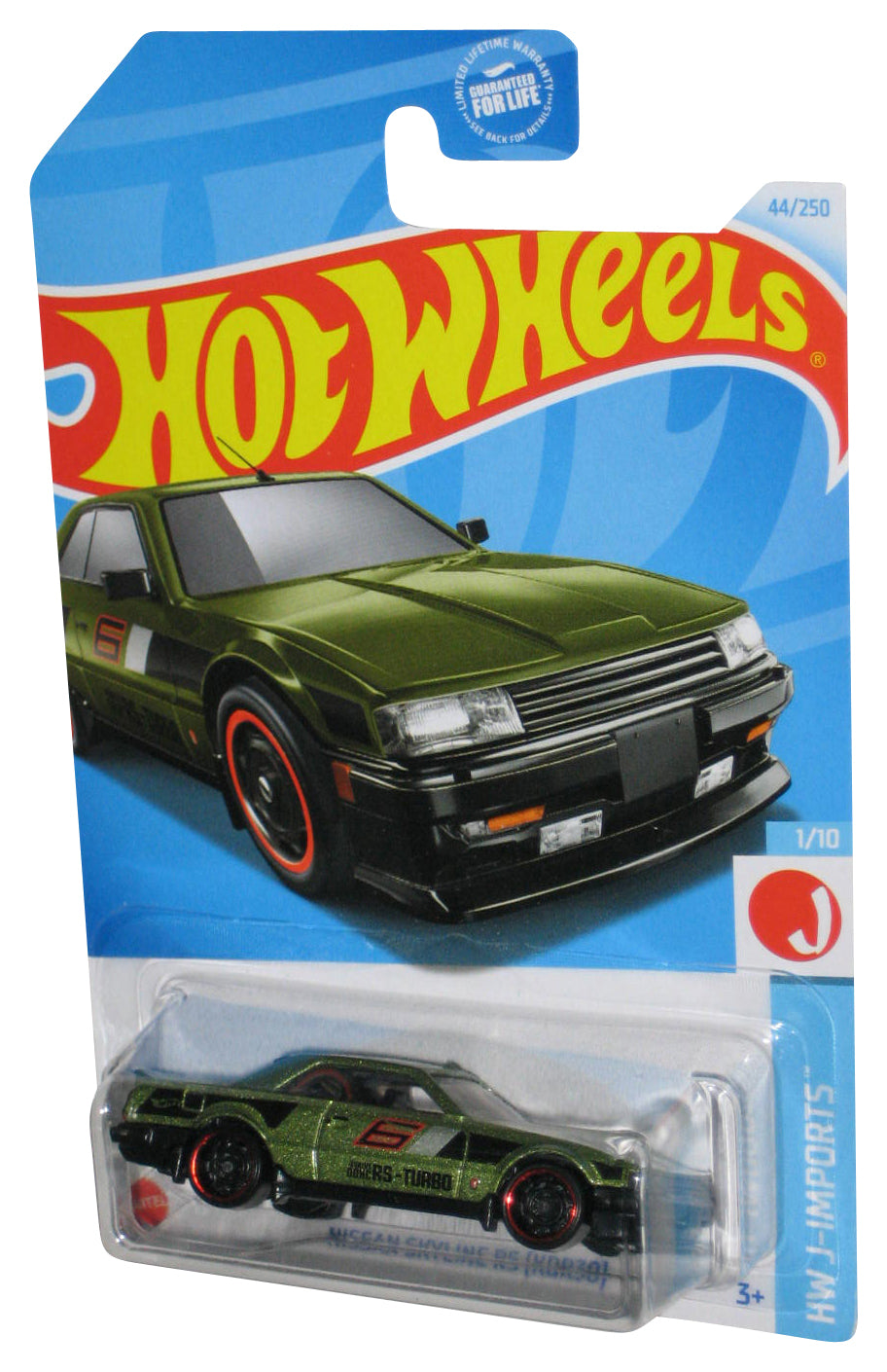 Hot Wheels HW J-Imports 1/10 (2021) Green Nissan Skyline RS KDR30 Toy Car 44/250