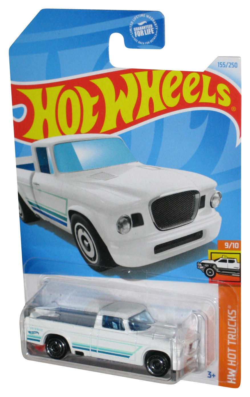 Hot Wheels HW Trucks 9/10 (2021) White '63 Studebaker Champ Toy Truck 155/250