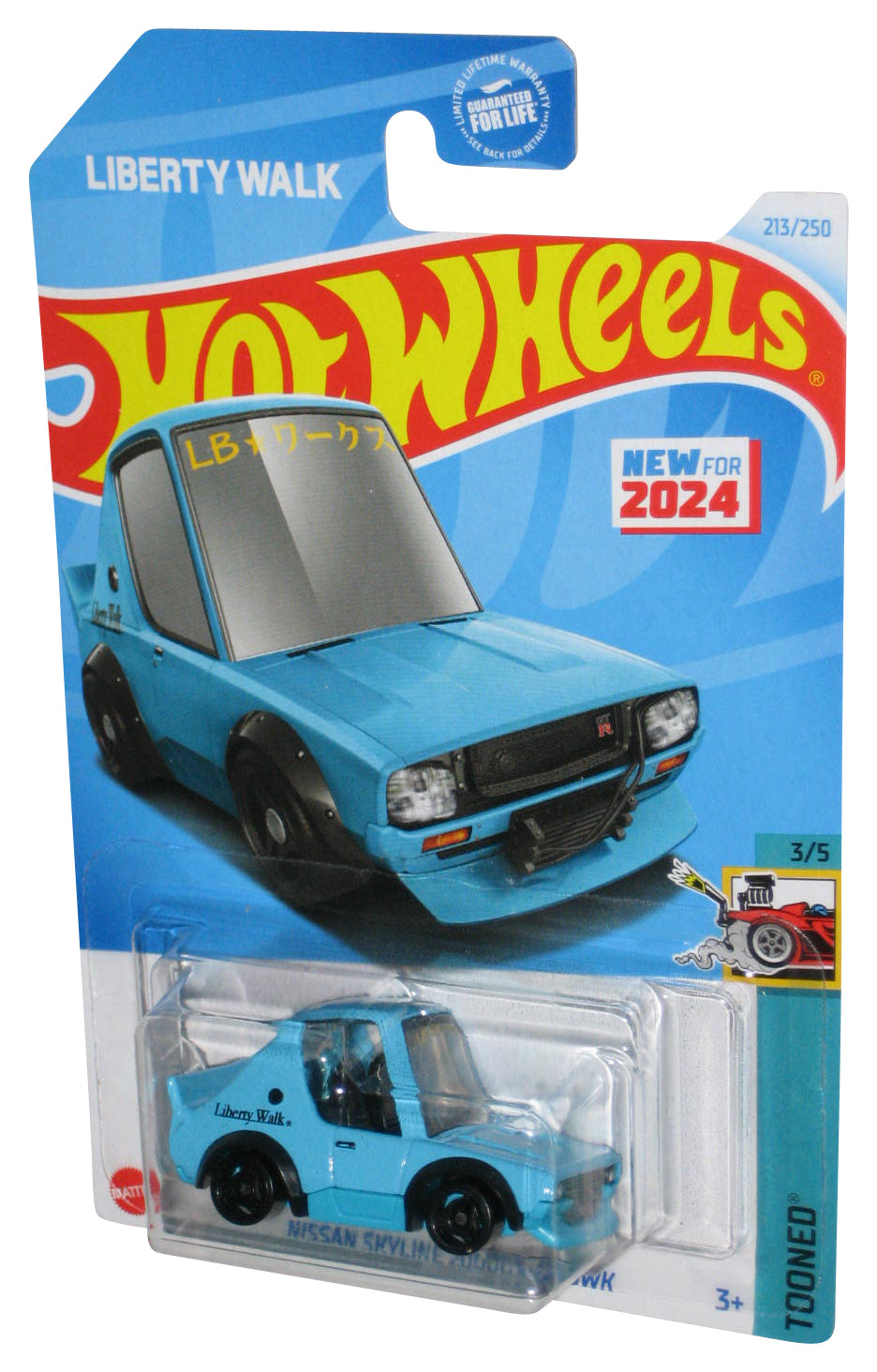 Hot Wheels Tooned (2024) Nissan Skyline 2000GT-R LBWK Toy Car 213/250