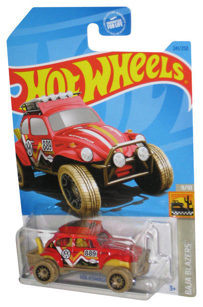 Hot Wheels Baja Blazers 9/10 (2021) Red Volkswagen Baja Bug Toy Car 241/250
