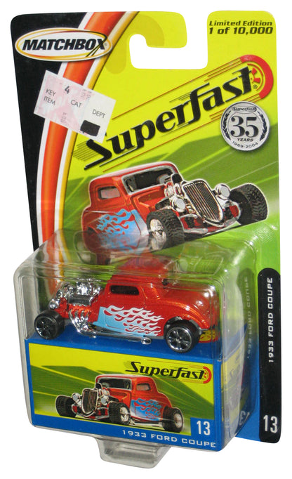 Matchbox Superfast (2004) Orange 1933 Ford Coupe Toy Car #13