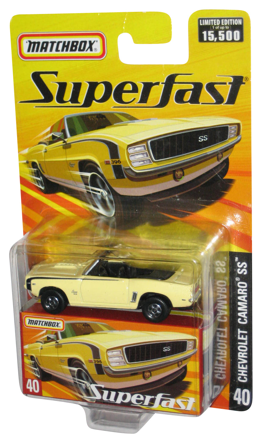 Matchbox Superfast (2005) Cream Yellow Chevrolet Camaro SS Toy Car #40