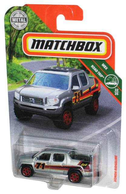 Matchbox MBX Road Trip 32/35 (2018) Silver Honda Ridgeline Toy Truck 113/125