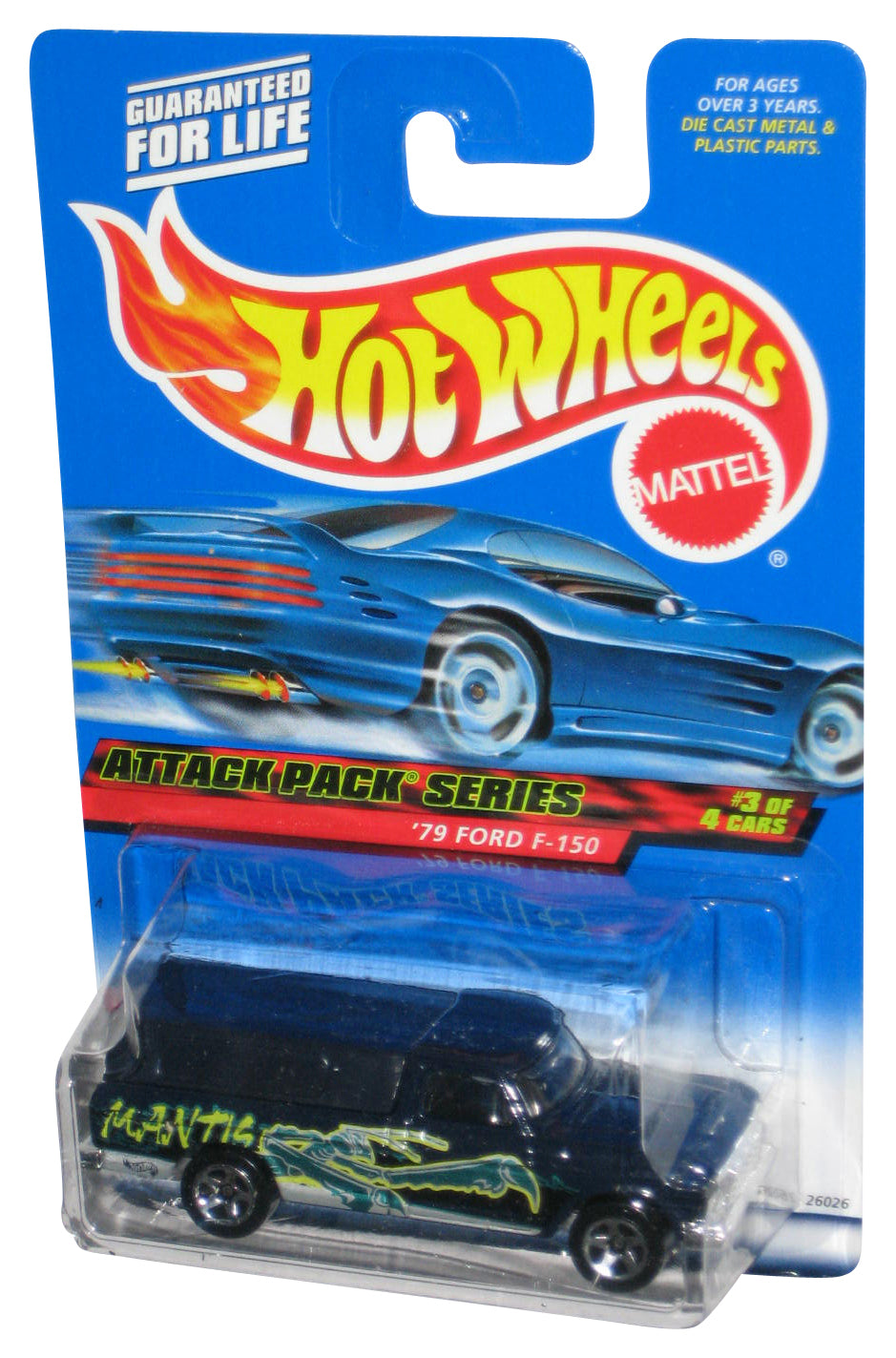 Hot Wheels Attack Pack Series 3/4 (1999) Black '79 Ford F-150 Truck #023