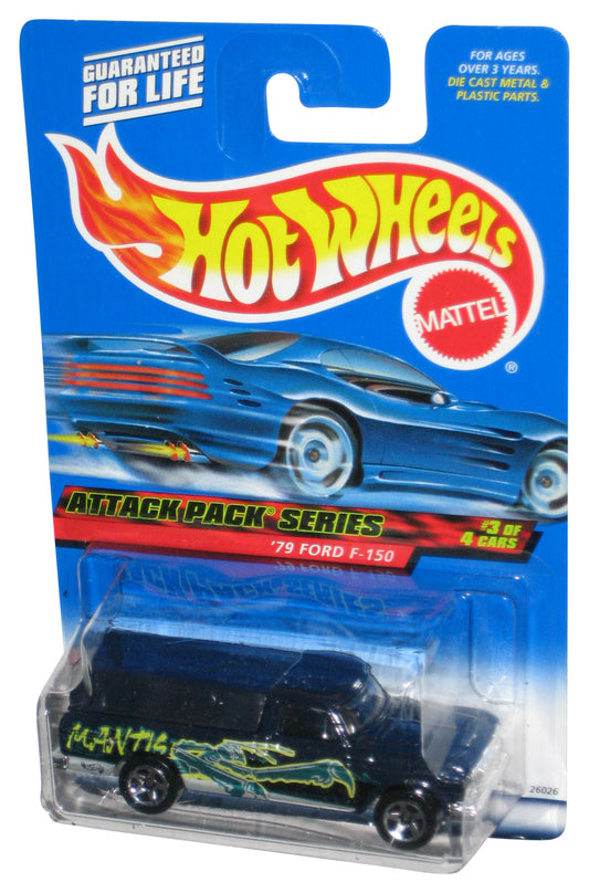 Hot Wheels Attack Pack Series 3/4 (1999) Black '79 Ford F-150 Truck #023