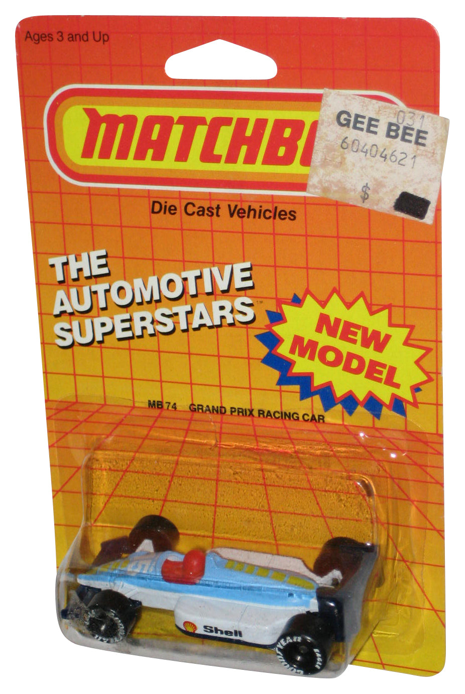 Matchbox Automotive Superstars New Model Grand Prix Racing Car (1987) Mattel Blue Shell Gas Toy