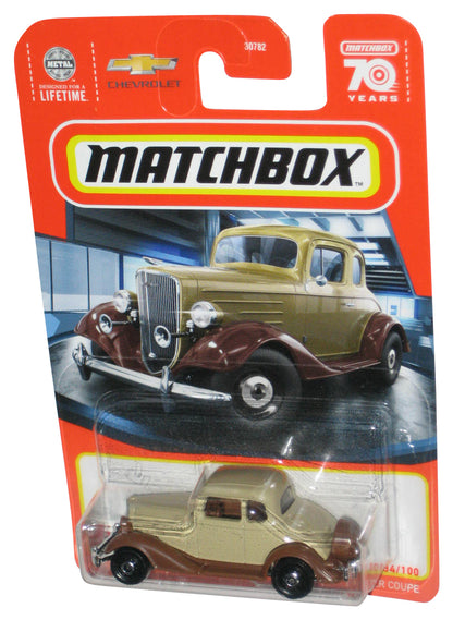 Matchbox 1934 Chevy Master Coupe (2023) Tan Toy Car 34/100