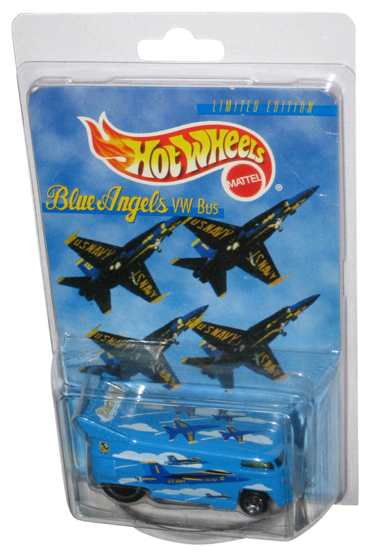 Hot Wheels Limited Edition (1997) Blue Angels VW Bus Toy w/ Protector Case
