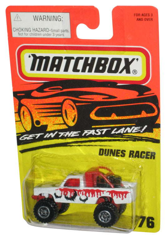 Matchbox Get In The Fast Lane (1996) White & Red Dunes Racer Toy Truck #76