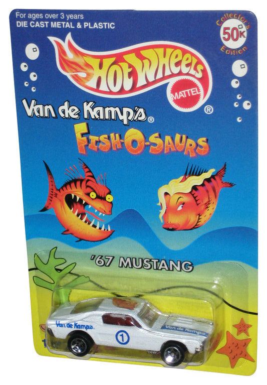 Hot Wheels Van de Kamps 50K Fish-O-Saurs (1996) White '67 Mustang Toy Car