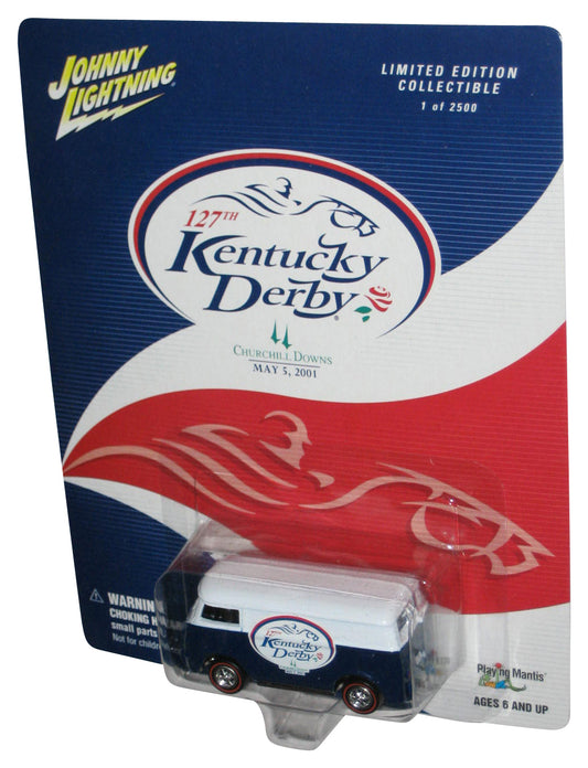 Johnny Lightning 127th Kentucky Derby Blue & White Toy Van - (Churchill Downs May 5, 2001)