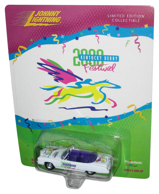 Johnny Lightning 2000 Kentucky Derby Festival 1973 Cadillac Convertible White Toy Car