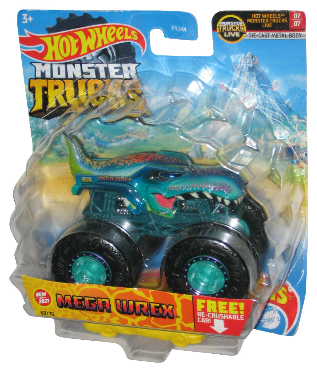 Hot Wheels Monster Trucks Live (2020) Mega Wrex Toy Truck 68/75 - (Plastic Loose From Card)
