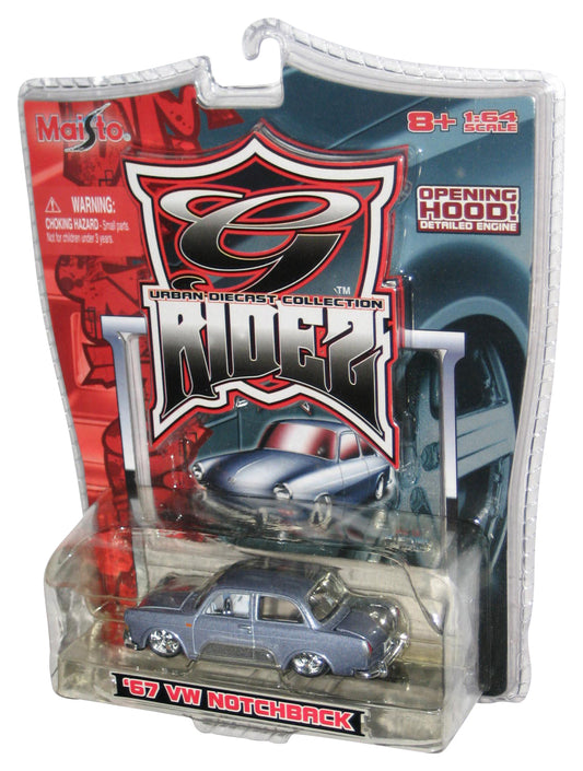 Maisto Urban Diecast Collection Ridez (2006) Blue '67 VW Notchback Toy Car w/ Opening Hood