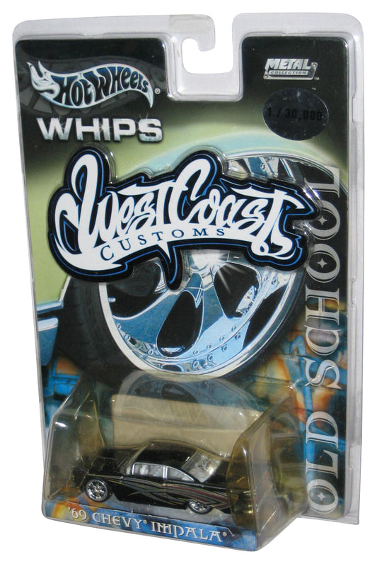 Hot Wheels Whips West Coast Customs Black '69 Chevy Impala Toy Car