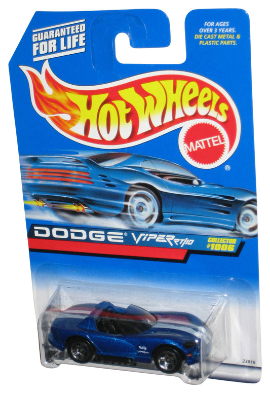 Hot Wheels Dodge Viper RT/10 (1998) Blue Collector Toy Car #1006